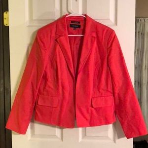 Bright orange blazer